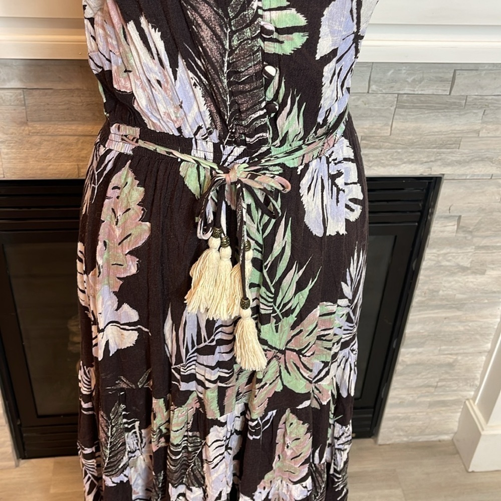 Dress Forum Floral Tropical Leaves Dress Size Small - Picture 4 of 6